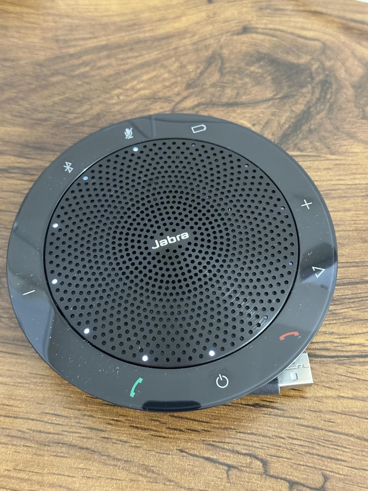 Jabra Speak 510 (2025 Edition) Portable, USB or Wireless Bluetooth Speaker for Meetings and Calls with Crystal-Clear Sound, Works with All Meeting Platforms - Microsoft Teams, Google Meet, Zoom, Black customer photo 2