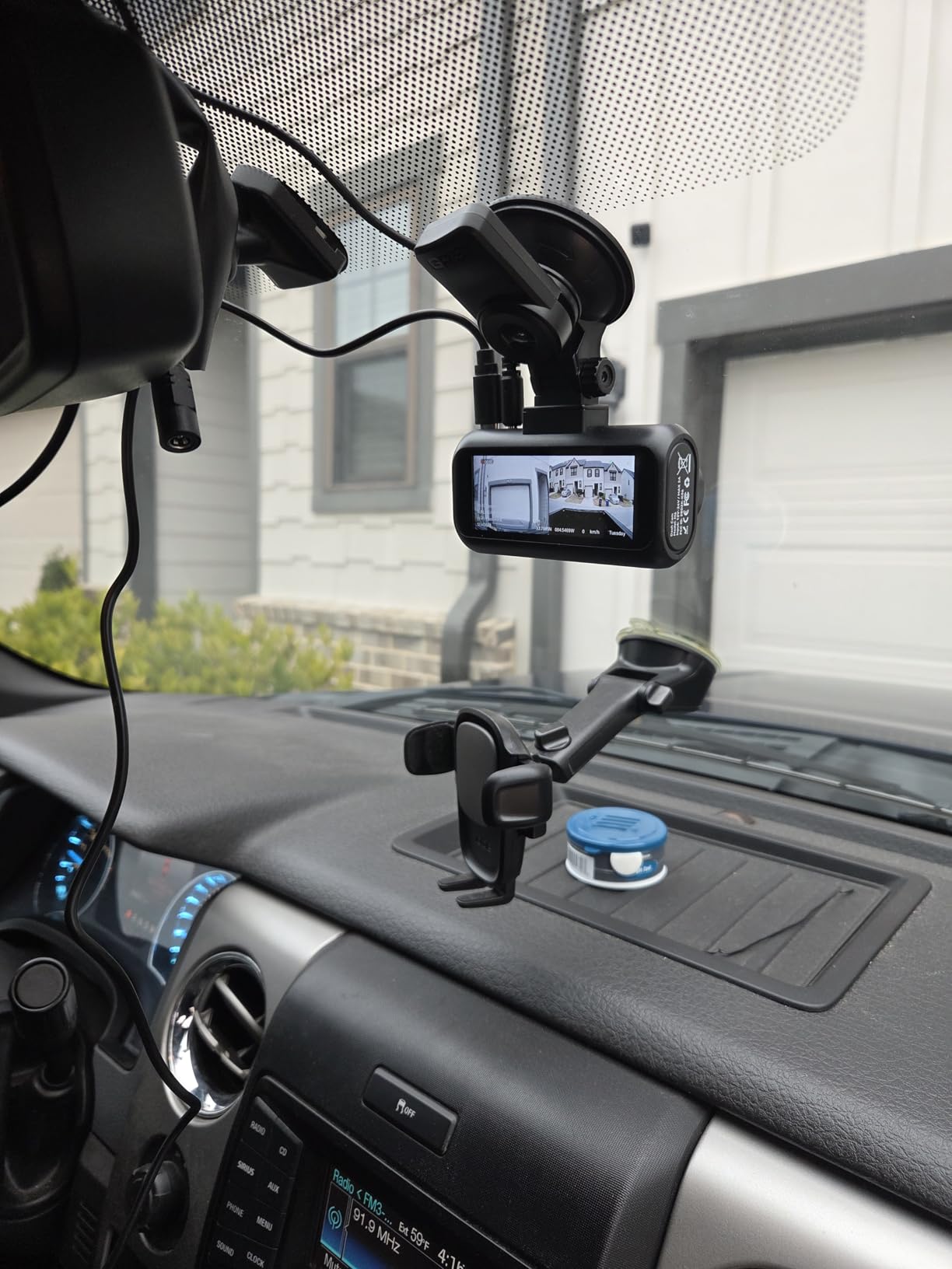 15-Min Easy to Install Dash Cam: Dual Camera with Night Vision for Truck | 4K Front and 2K Rear Picture Clear Captures Pickup Trucks License Plates - 72H Parking Monitoring GPS WiFi for Daily Commute customer photo 2