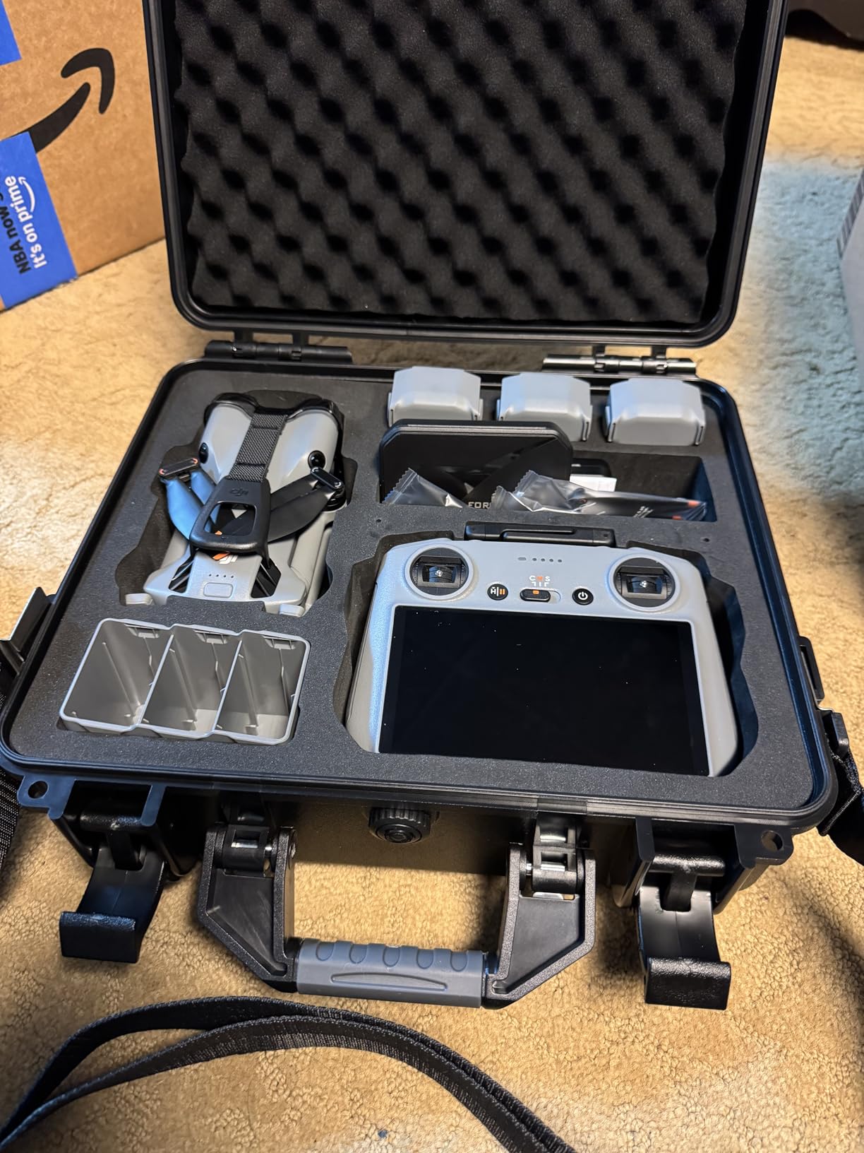 Lekufee Waterproof Hard Carrying Case for DJI Mini 5 Pro Drone, Fly More Combo, DJI RC 2/RC N3, Battery(6 pcs), Charging Hub, and other Accessories (Case Only) customer photo 2