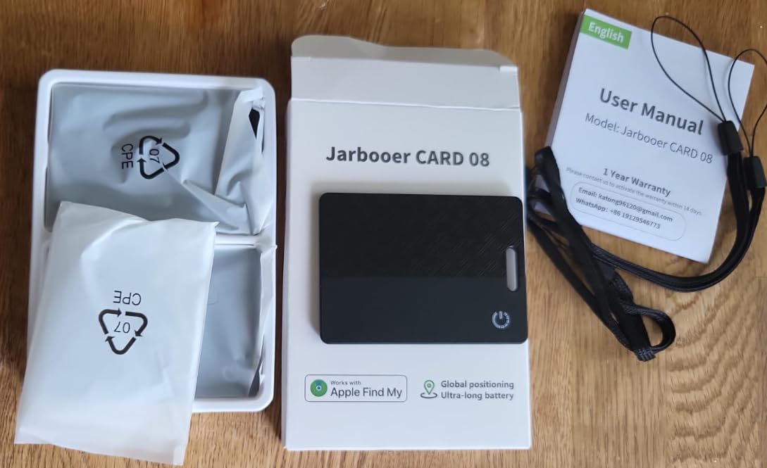 Ultra-Thin Wallet Tracker Card(iOS Only), Bluetooth Tracker Smart Card for Apple Find My iPhone Wallet GPS Tracker, Supports Wireless Charging, 10 Years Battery for Luggage, Wallets, Backpacks, Keys customer photo 1