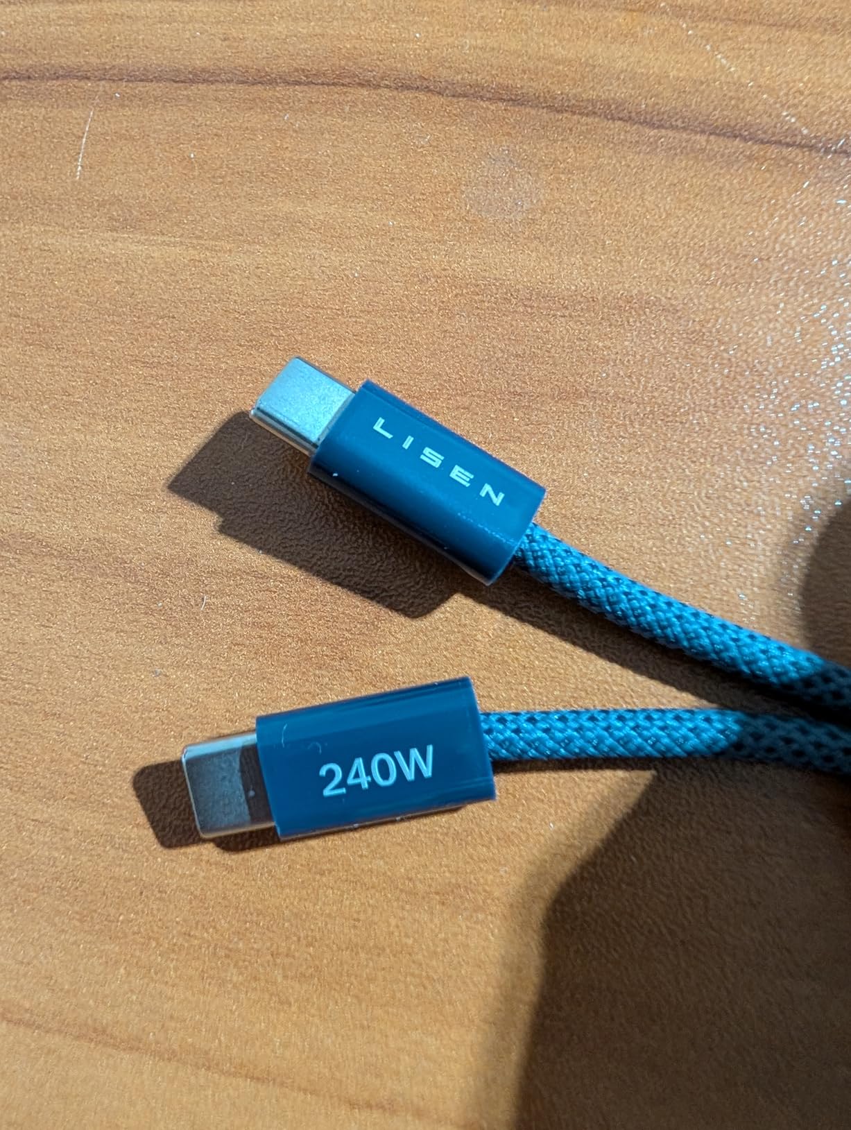 LISEN 10FT USB C Cable Fast Charging, 240W Long USB C to USB C Cable, 2-Pack customer photo 2