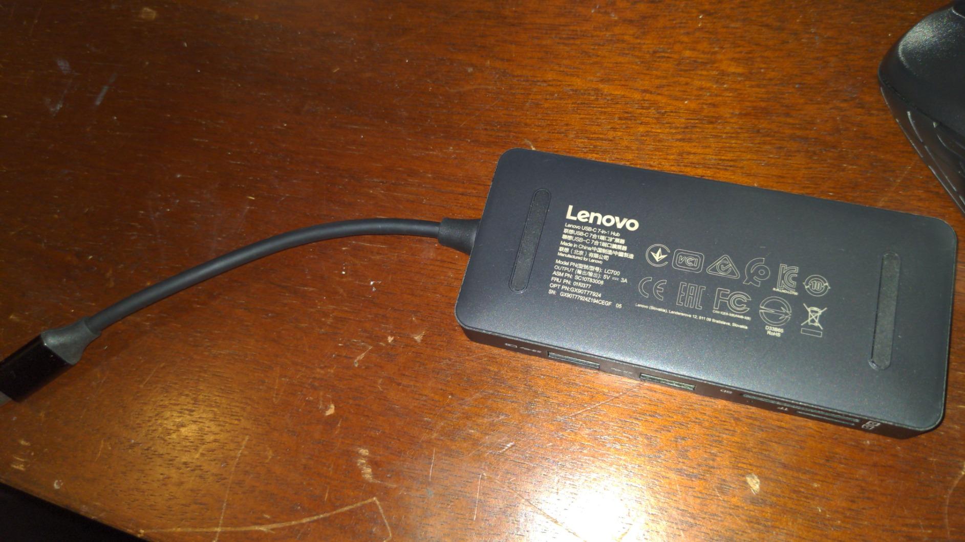 Lenovo USB-C 5-in-1 Travel Hub, 90W Power Delivery, 4K 60Hz HDMI, Dual USB-C and USB-A Ports, Plug and Play, Compact, Silver Grey customer photo 2