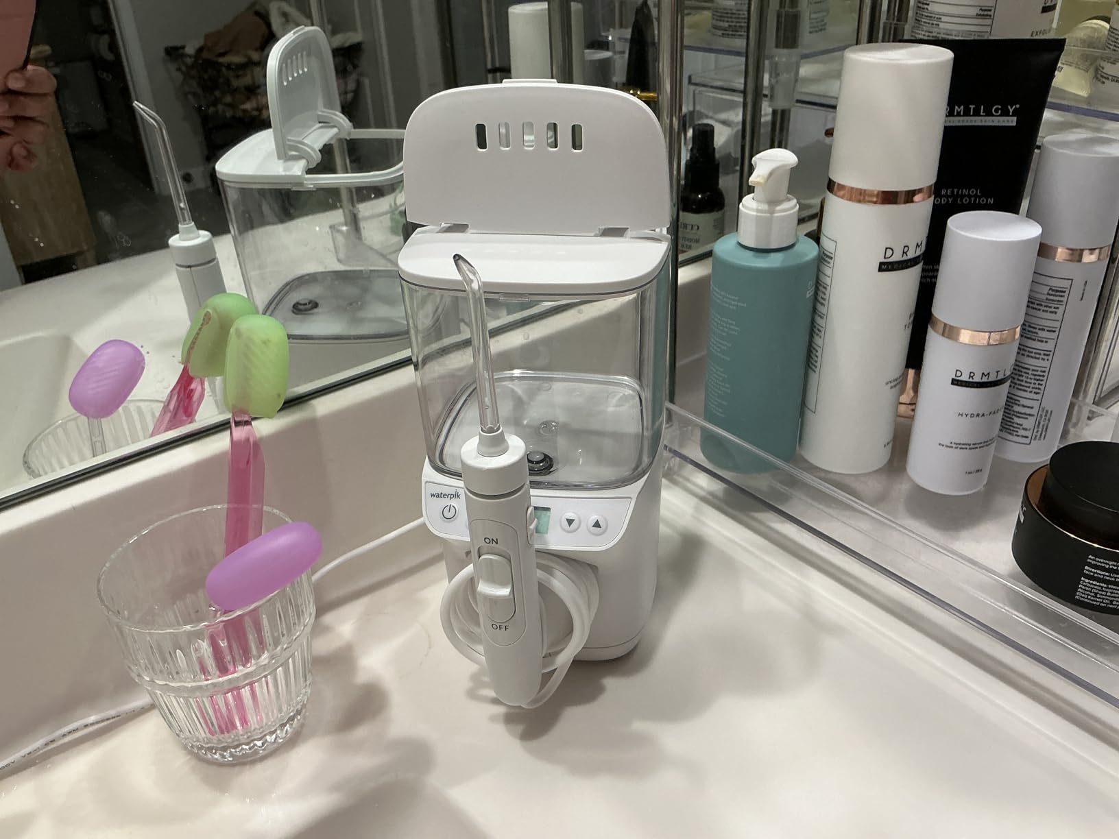 Waterpik Promax Countertop Water Flosser, SmartAdvance, 10 Settings, 5 Tips | Small and Quiet for Home Daily Gum Health, Dental Braces, Implants, Teeth Cleaning, Multiple Users, ADA Accepted, WF-23 customer photo 1