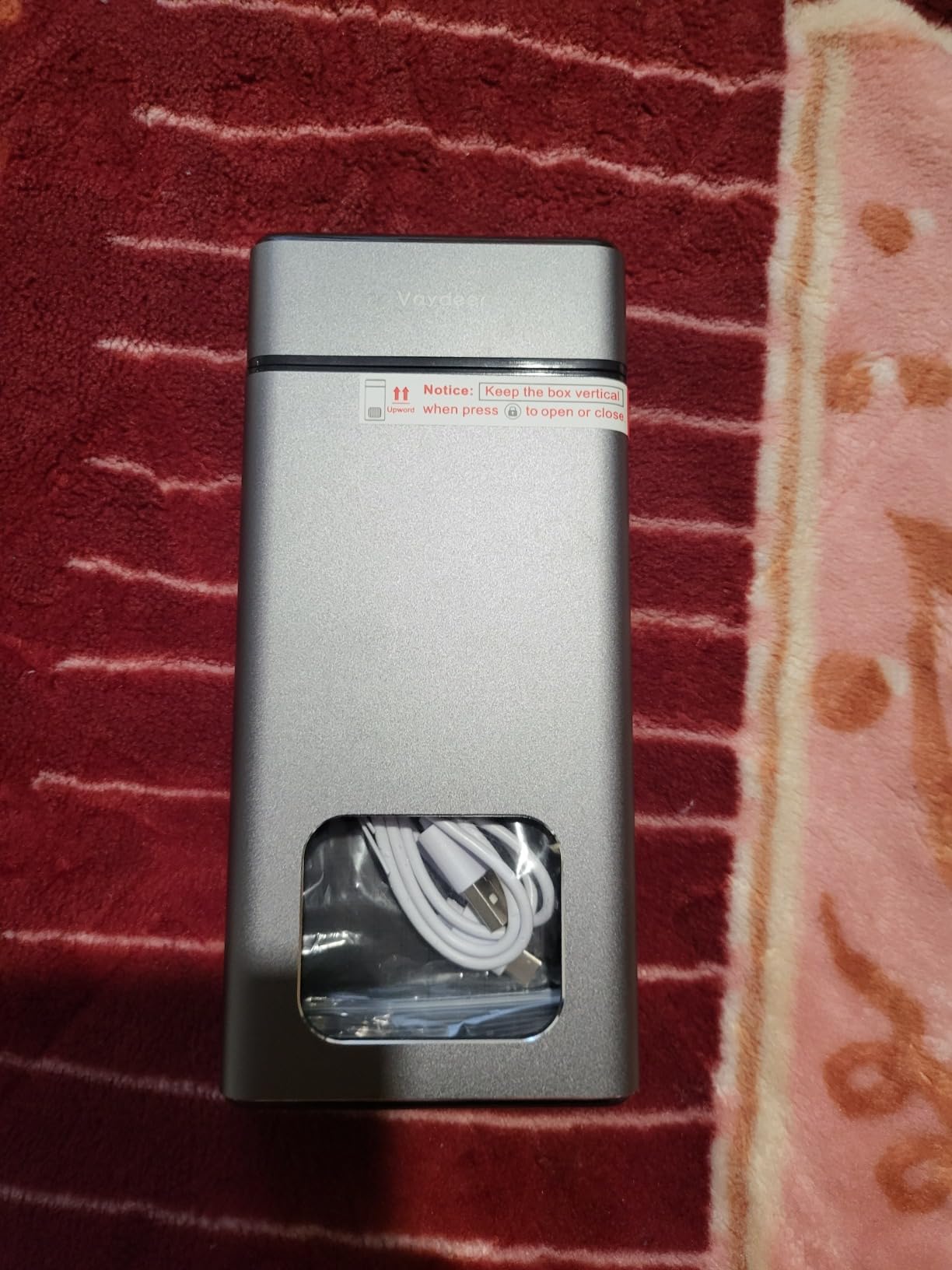 Vaydeer Metal Phone Lock Box with Timer, 99-Hour Lock | Fits Many Phones, Call Slot, Child Lock, Emergency Unlock, for Study, Work, Bedtime and Family Time, Silver customer photo 1