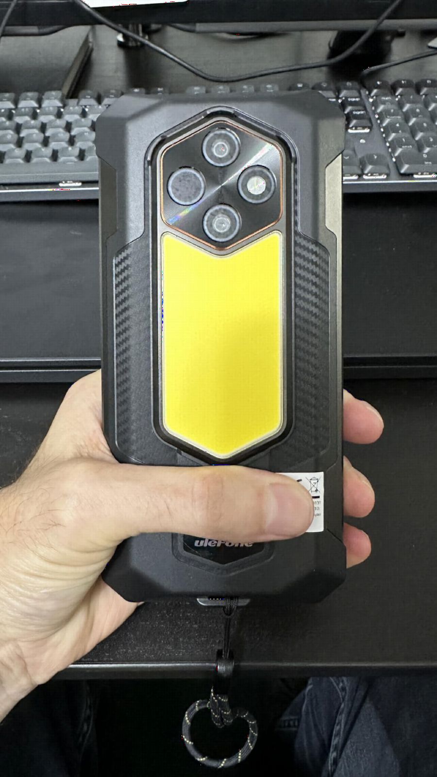 Ulefone RugKing 5 Pro Rugged Smartphone Android 16, 20000mAh(33W), 16GB(8+8)+256GB, 64MP+20MP Night Vision, 6.78