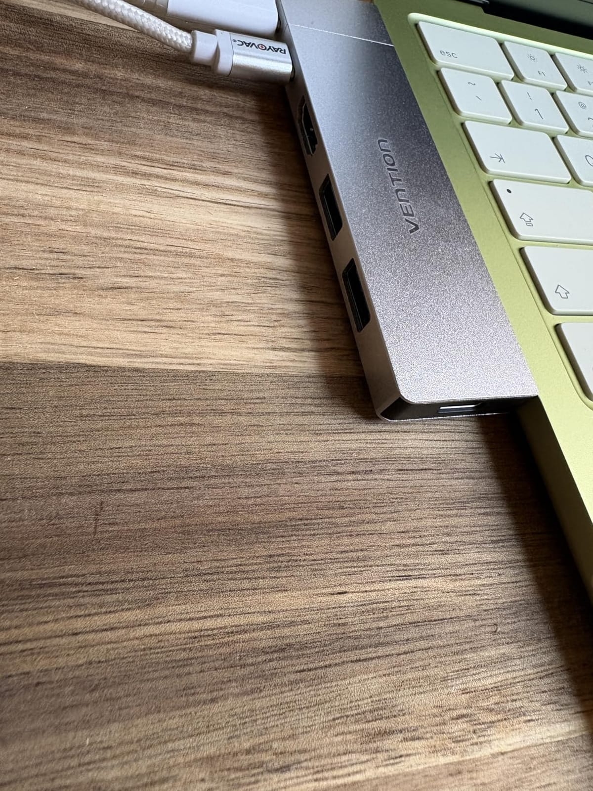 VENTION 6-in-2 USB C Hub for MacBook Neo/Air/PRO, 80Gbps Detachable Magnetic 8K USB-C Dock with 4K@240Hz HDMI, 140W MAX PD for Laptops/ipad, Charging Multiport Adapter(Silver) customer photo 2
