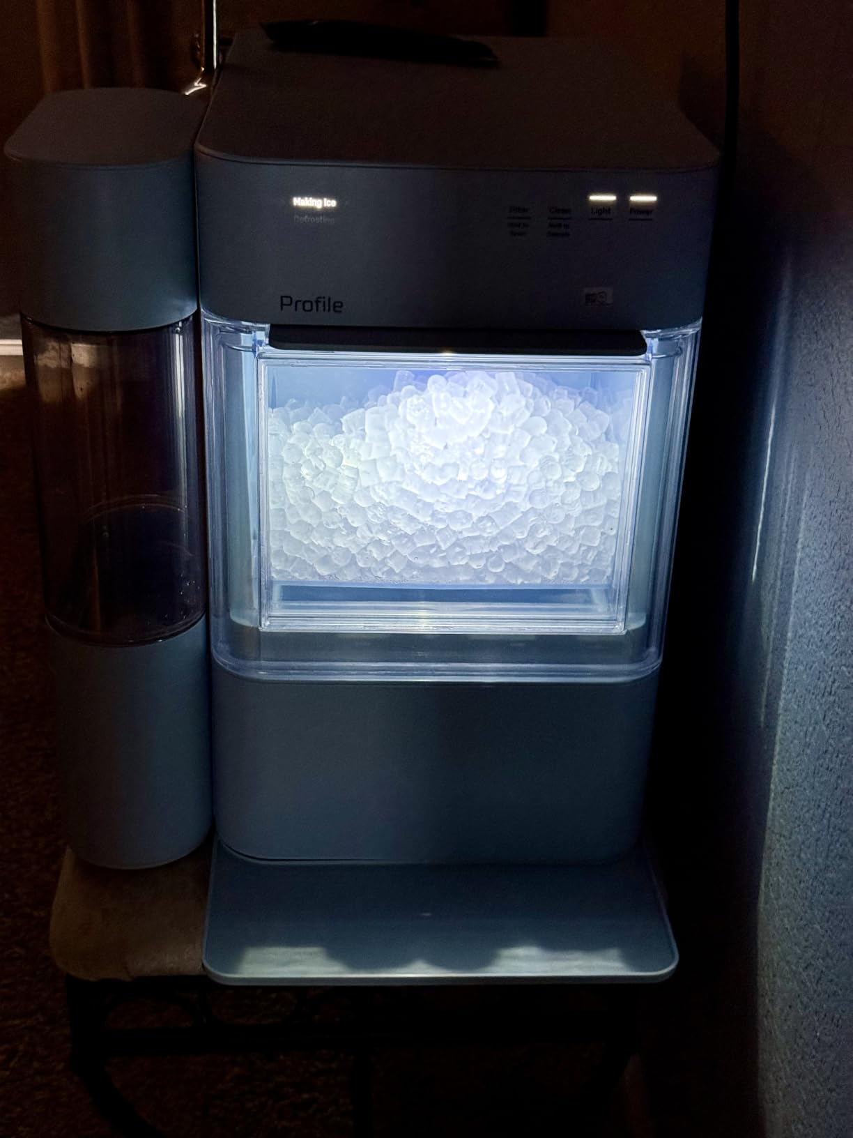 GE Profile Opal Ultra, Countertop Nugget Ice Maker, 1 Gal XL Side Tank, *Amazon Exclusive*, 38 lbs/Day, Pebble Pellet Crushed Ice Machine, WiFi Stainless Steel customer photo 1