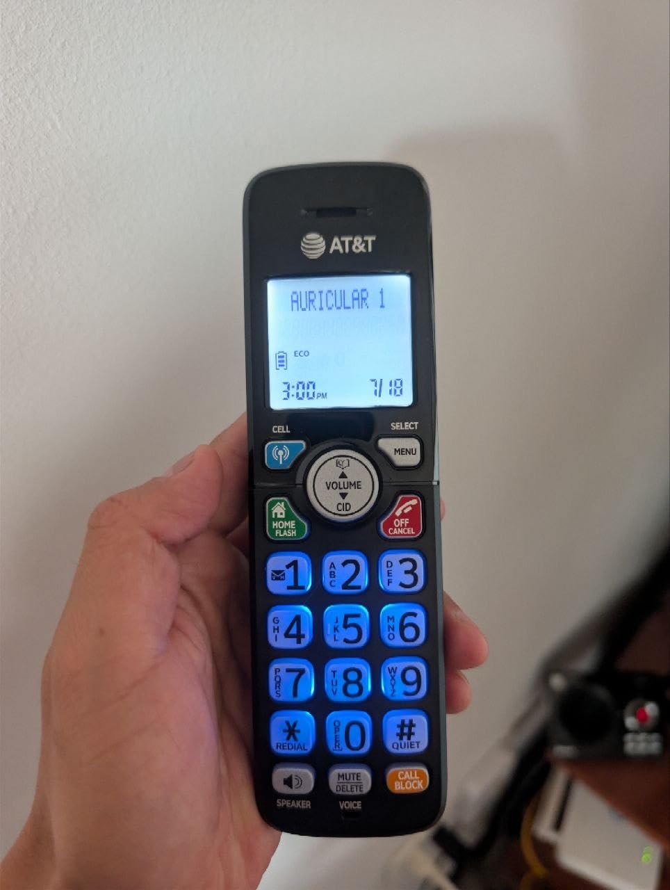 AT&T DECT 6.0 Cordless Phone - Smart Call Blocker, Bluetooth Connect to Cell, Caller ID Announce, Answering Machine, Big Buttons | DL72179 customer photo 1
