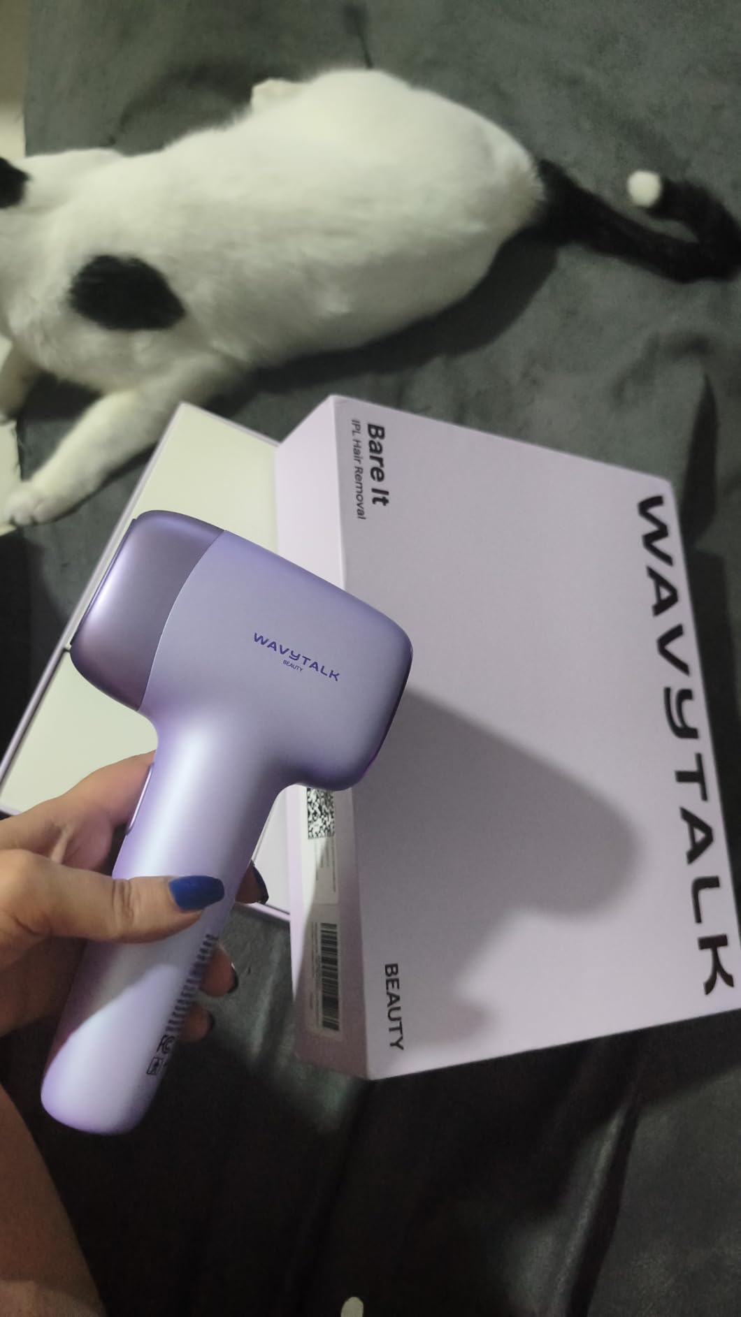 Wavytalk IPL Laser Hair Removal, Bare It with Precision Roller for Full Body | Long-Lasting & Painless, 24J Dual-Pulse & Ice Cooling, At-Home Use for Women and Men, Corded, White customer photo 2