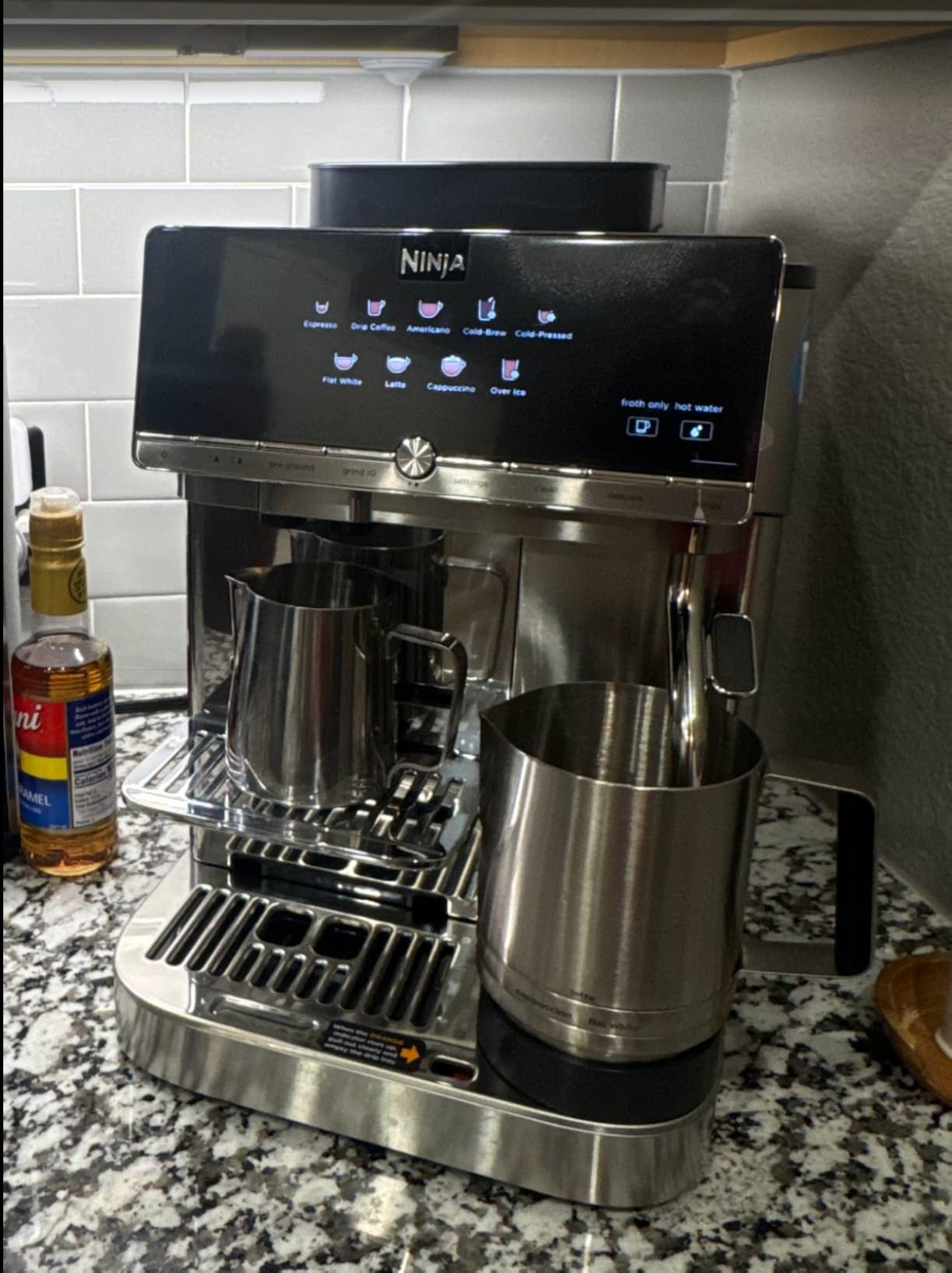 Ninja AutoBarista Fully Automatic Espresso, 10 Drink Options, AE1001 | One Touch Hot & Iced, Built-in Coffee Grinder, Milk Frother, Easy Self-Clean, Latte, Cappuccino, Cold Brew customer photo 2
