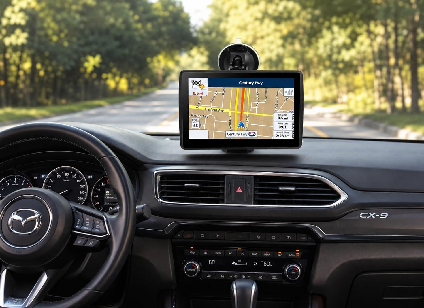 7'' GPS Navigator for Car - 2026 North America Maps Free Lifetime Updates | GPS for Car Truck Rv, Smart Voice Guidance for Turns & Speed Limit Alerts, Custom Truck Routing customer photo 1