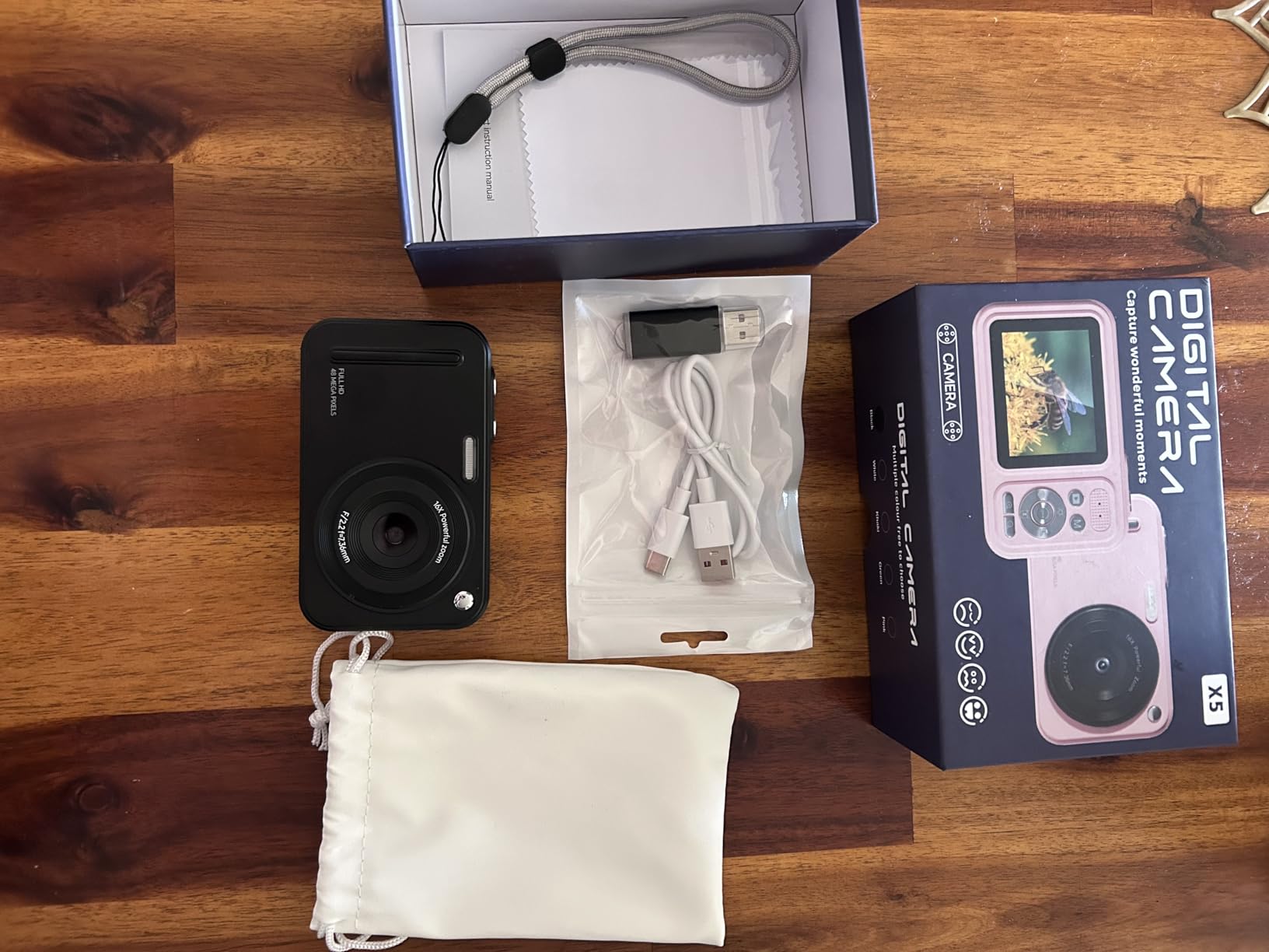 Digital Camera for Kids, 48MP FHD 1080P Point and Shoot Digital Cameras with 16X Zoom Anti-Shake, Compact Portable Cameras for Photography, for Boys Girls Teens Beginners customer photo 2
