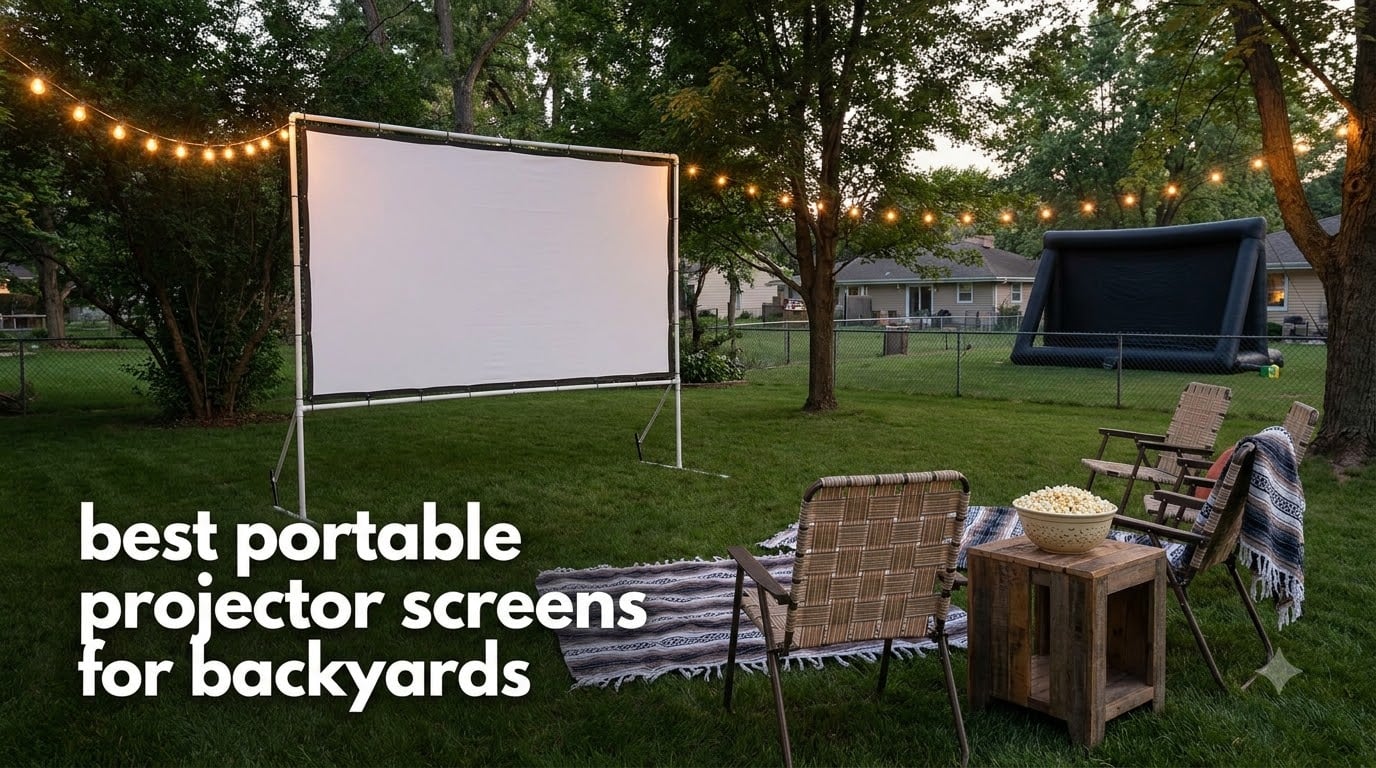 best portable projector screens for backyards