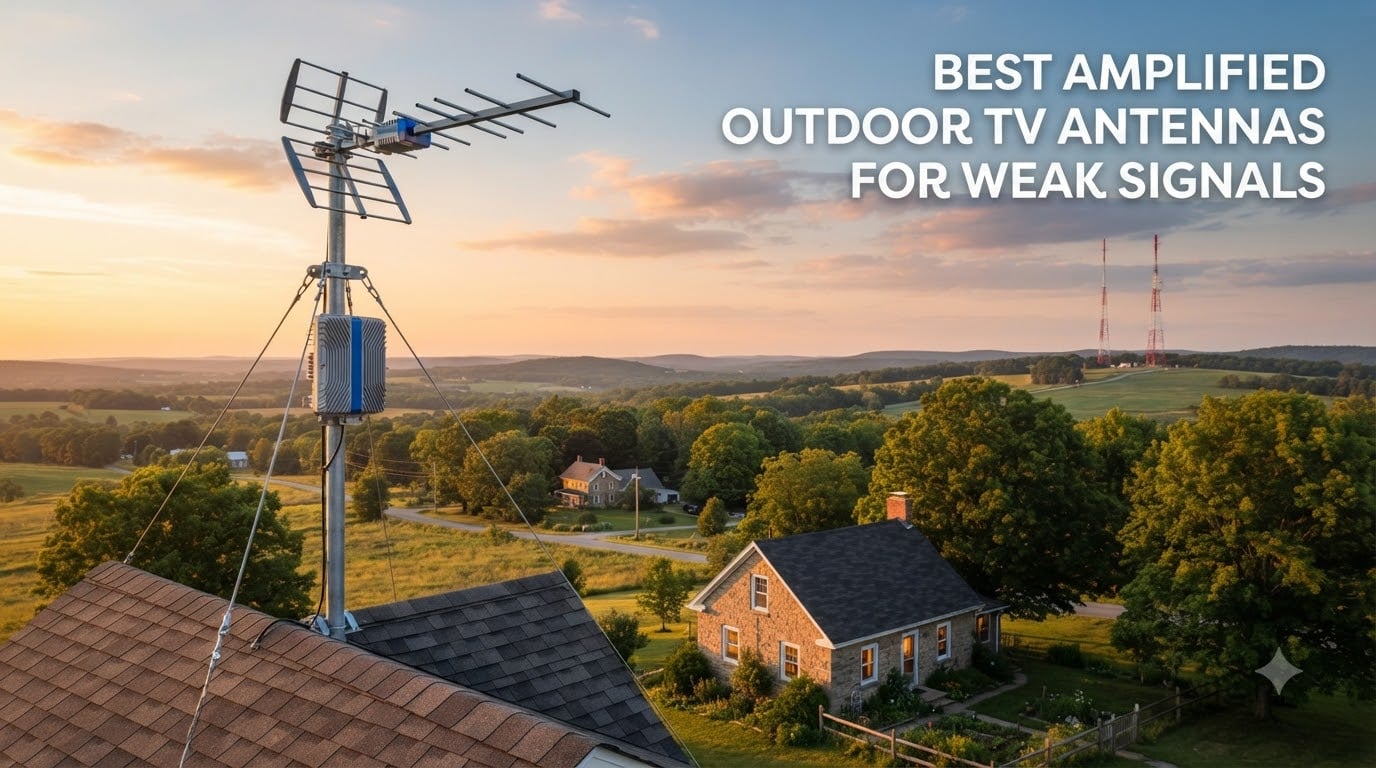 best amplified outdoor TV antennas for weak signals