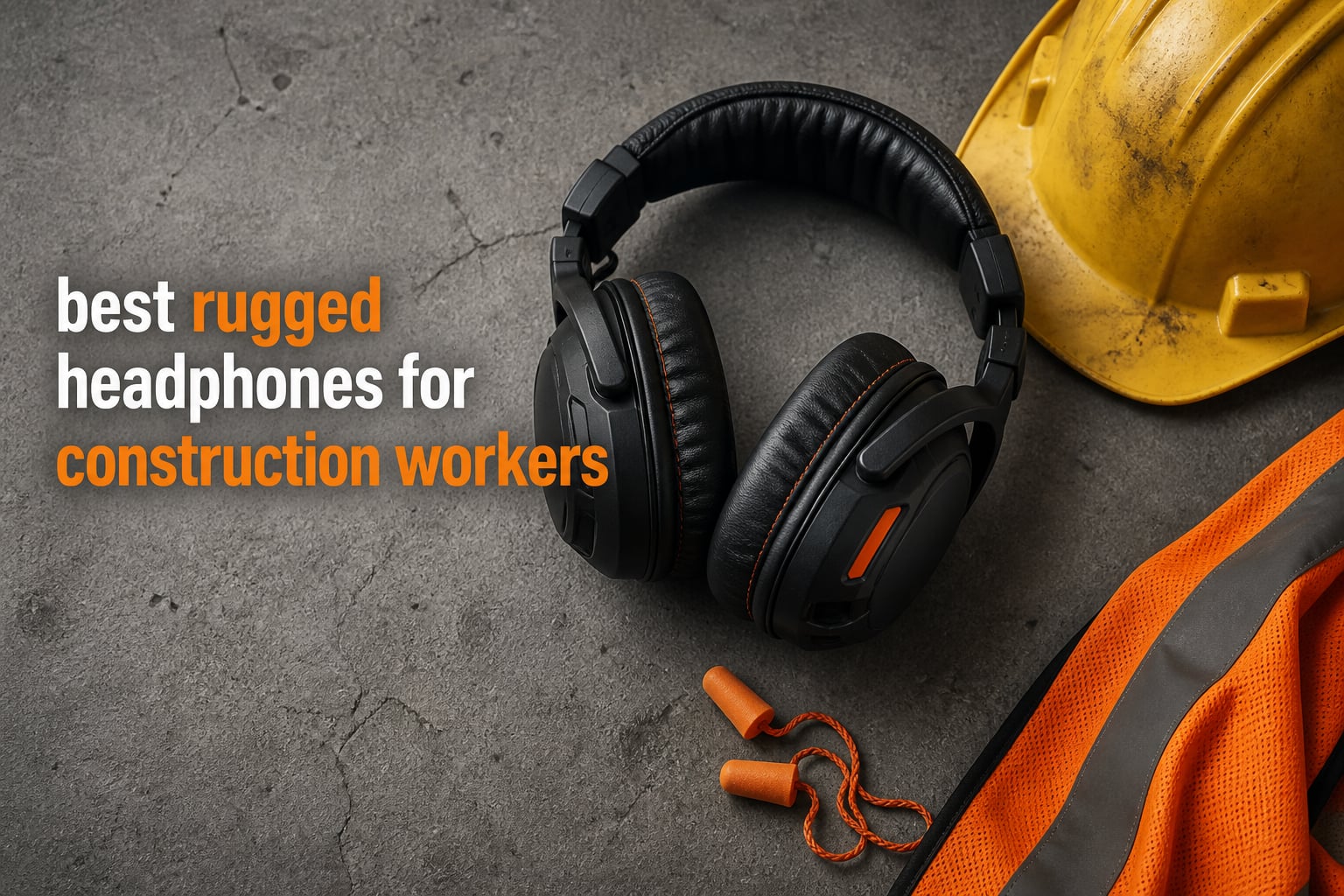 best rugged headphones for construction workers