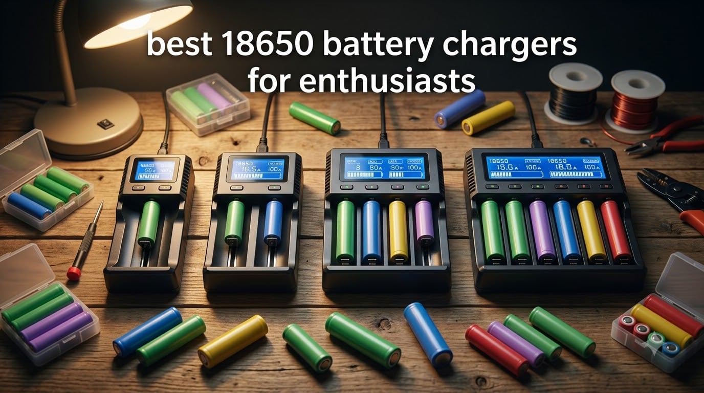 best 18650 battery chargers for enthusiasts