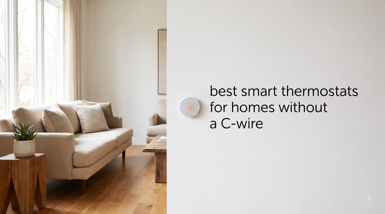 best smart thermostats for homes without a C-wire