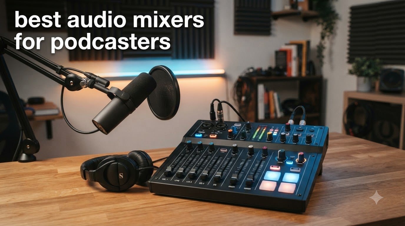 best audio mixers for podcasters