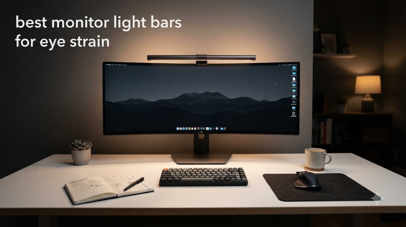 best monitor light bars for eye strain
