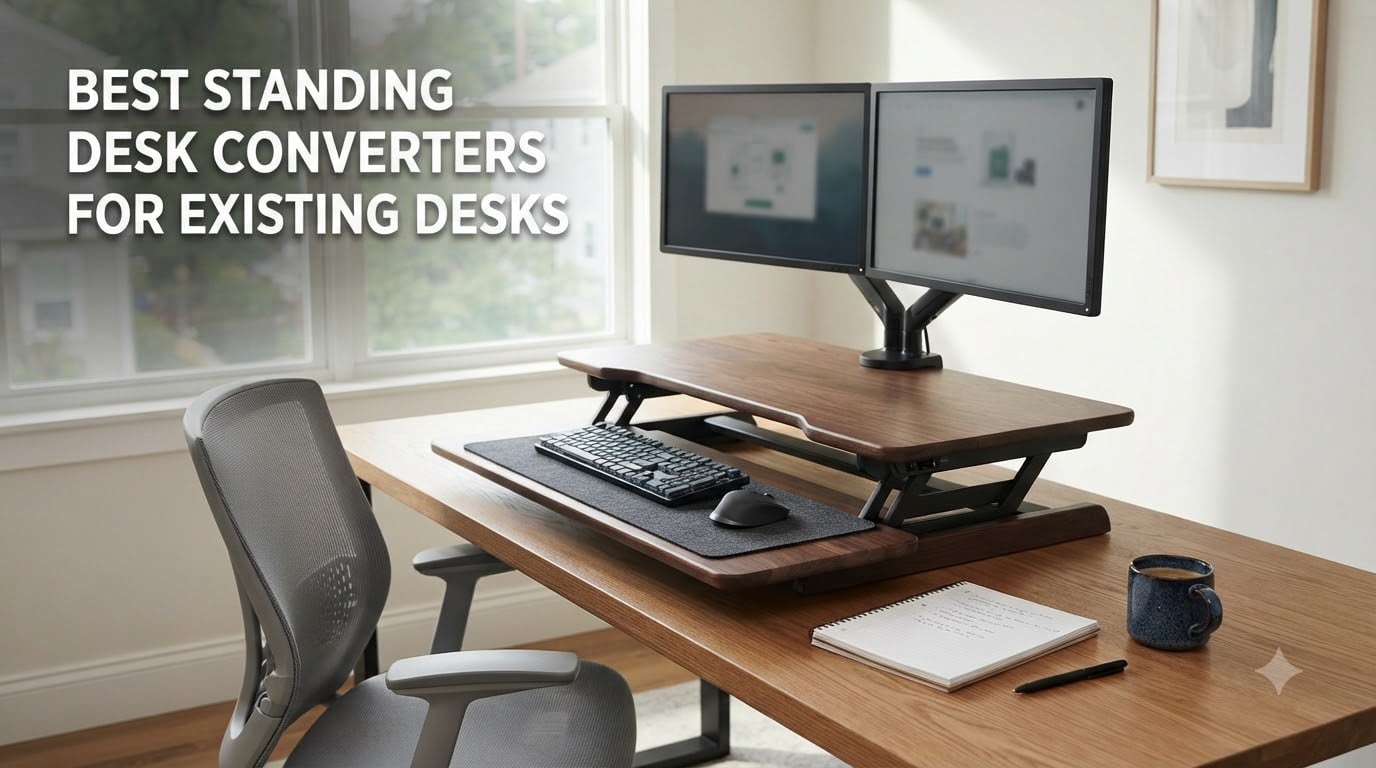 best standing desk converters for existing desks