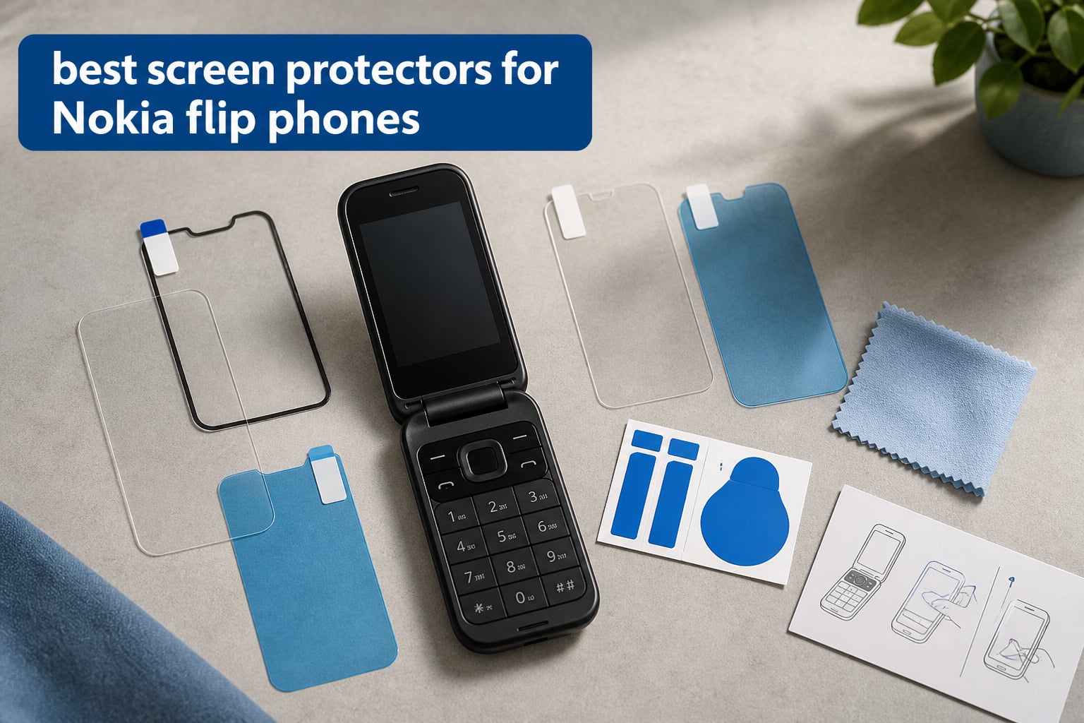 best screen protectors for Nokia flip phones