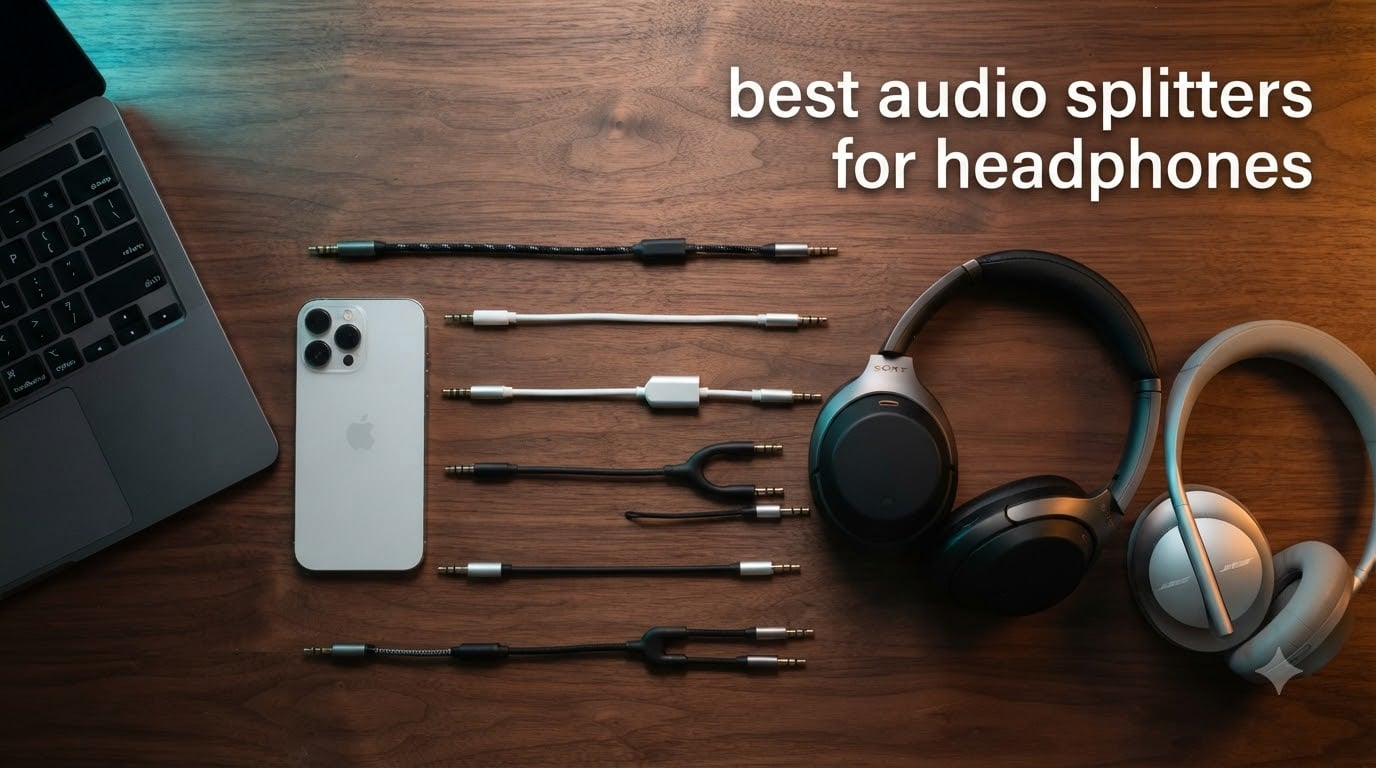 best audio splitters for headphones
