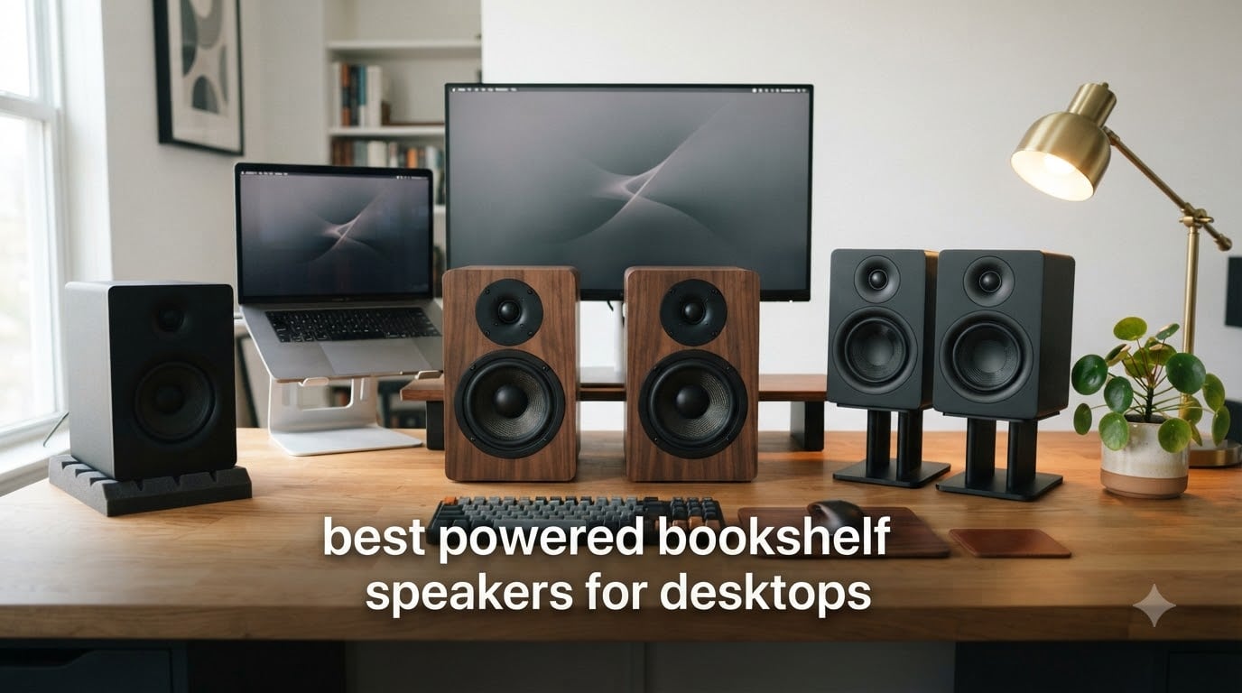 best powered bookshelf speakers for desktops