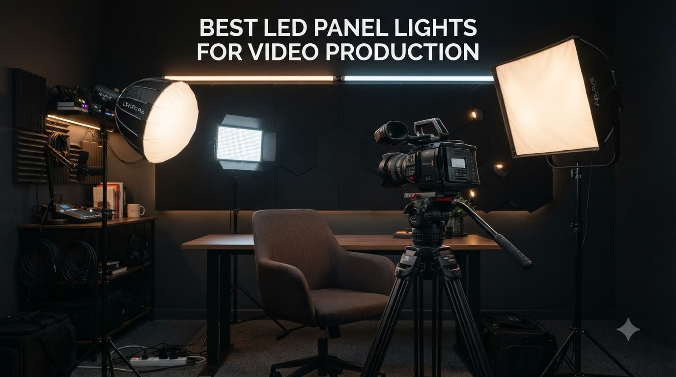 best LED panel lights for video production