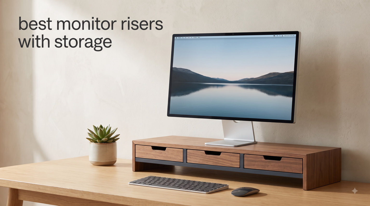 best monitor risers with storage