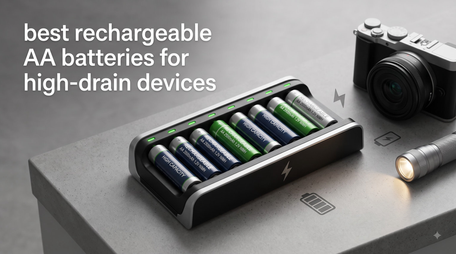 best rechargeable AA batteries for high-drain devices