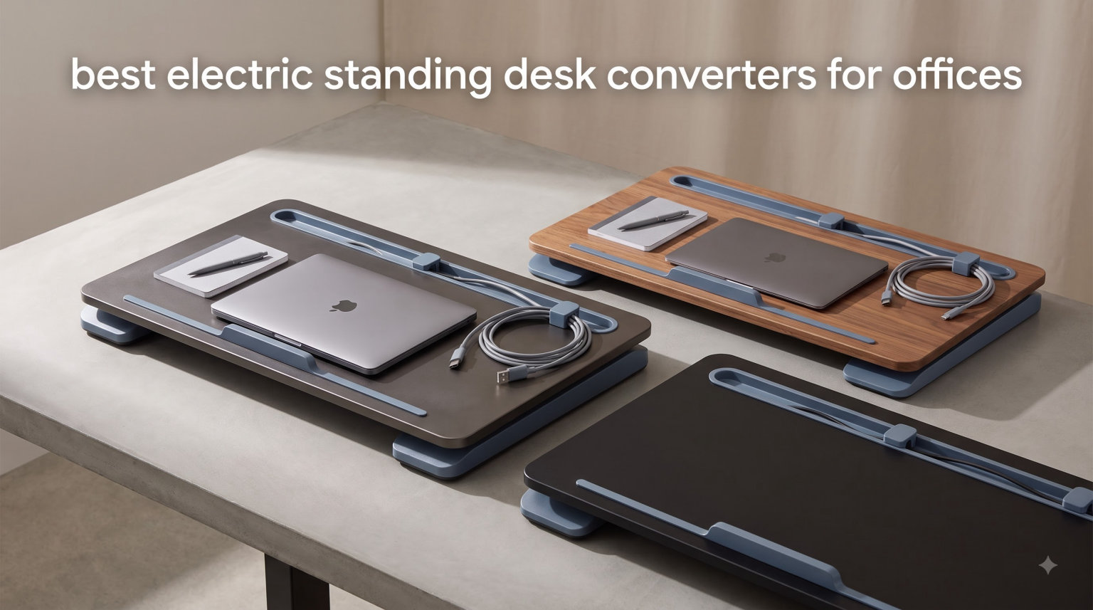 best electric standing desk converters for offices