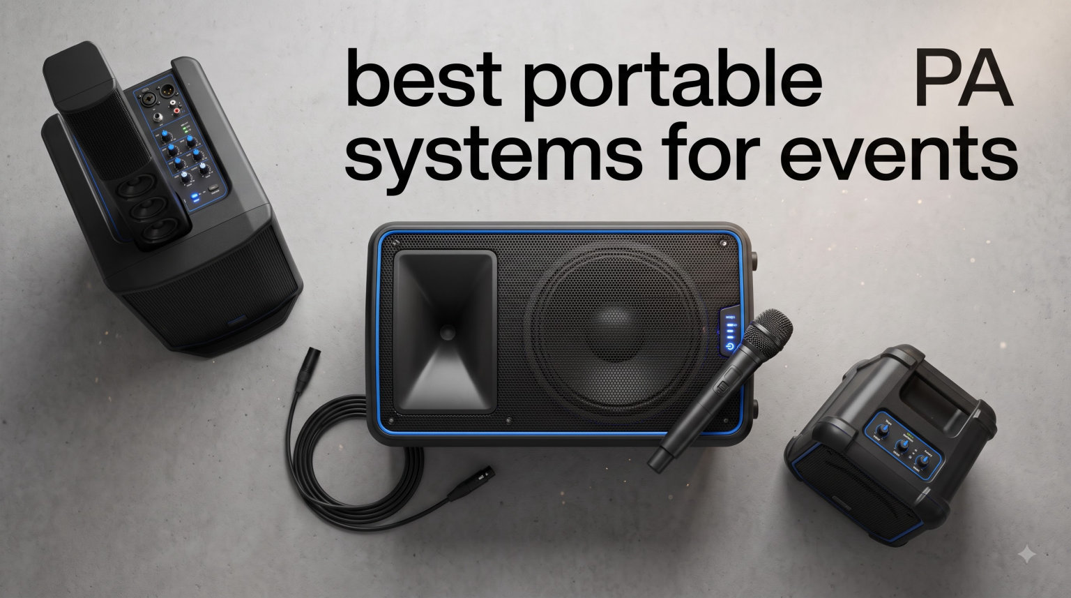 best portable PA systems for events