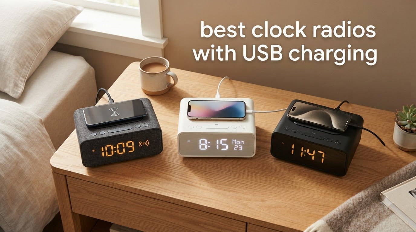 best clock radios with USB charging