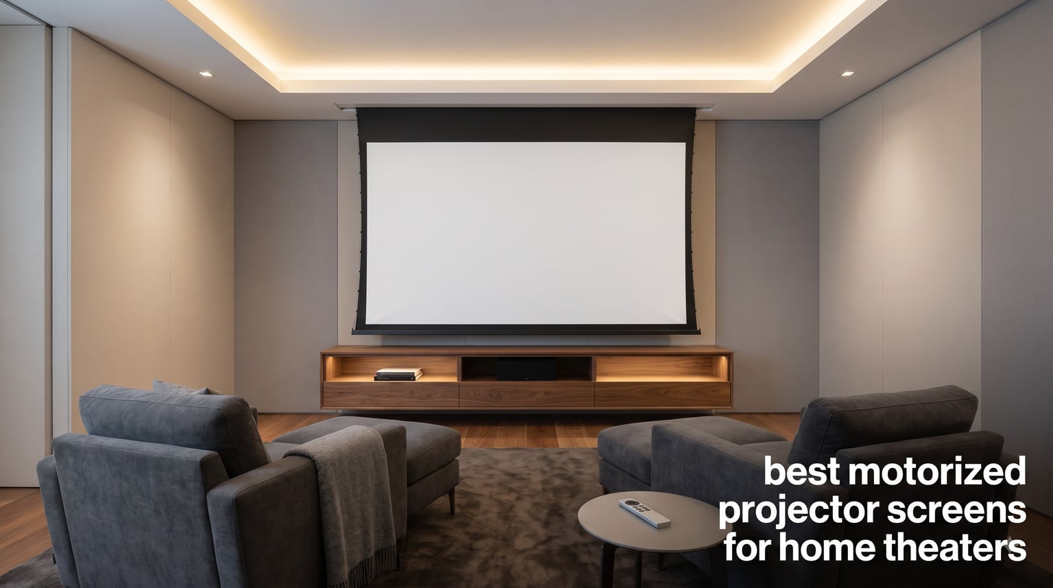 best motorized projector screens for home theaters