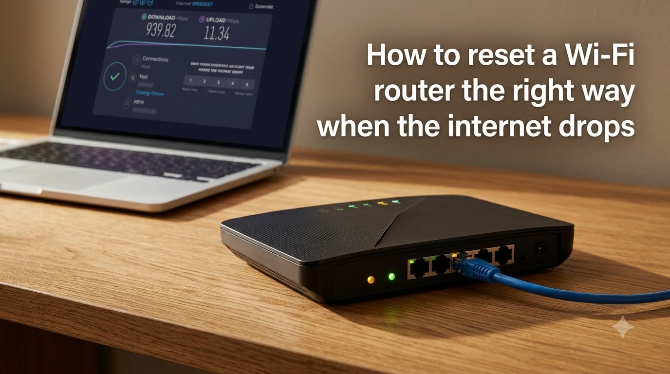 How to reset a Wi-Fi router the right way when the internet drops