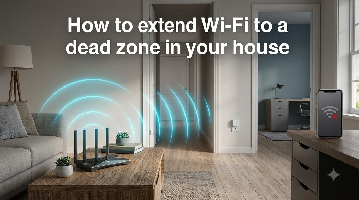 How to extend Wi-Fi to a dead zone in your house