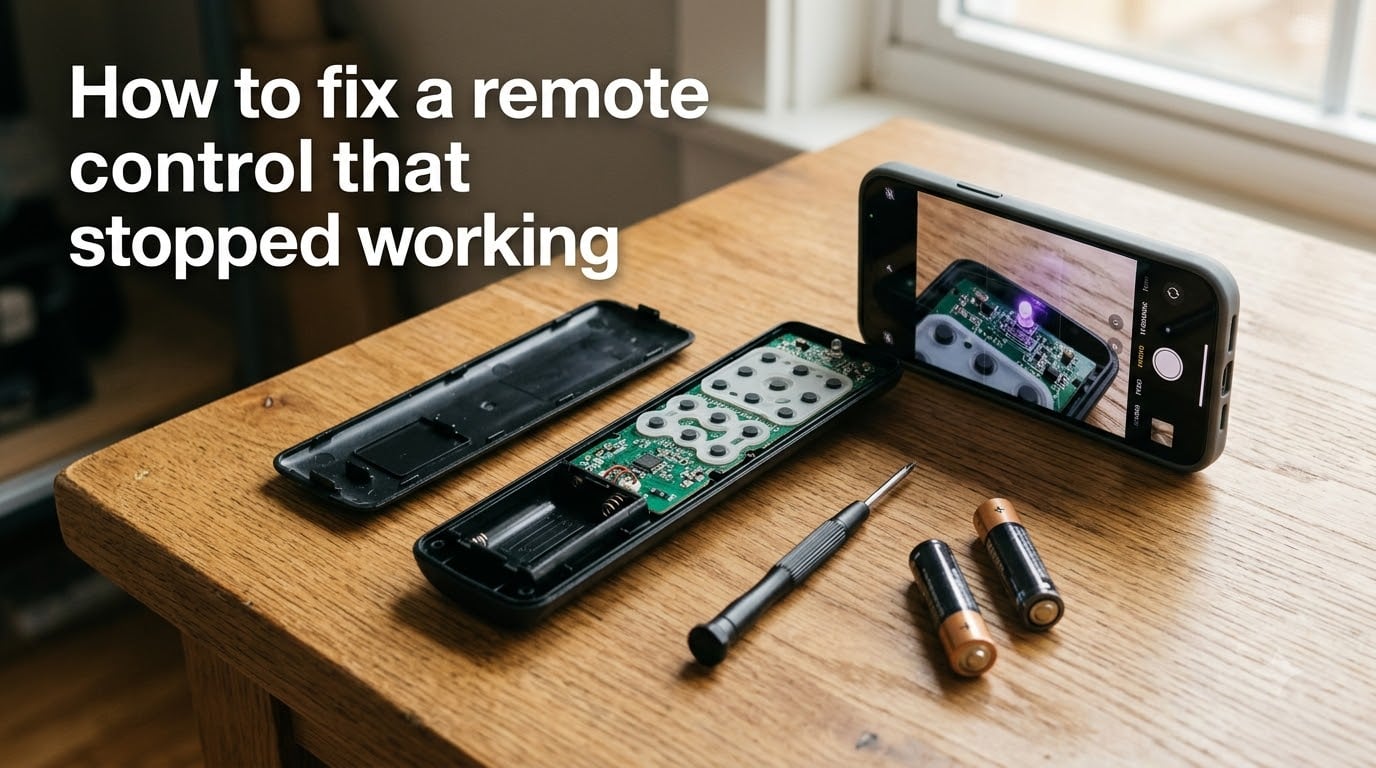 How to fix a remote control that stopped working