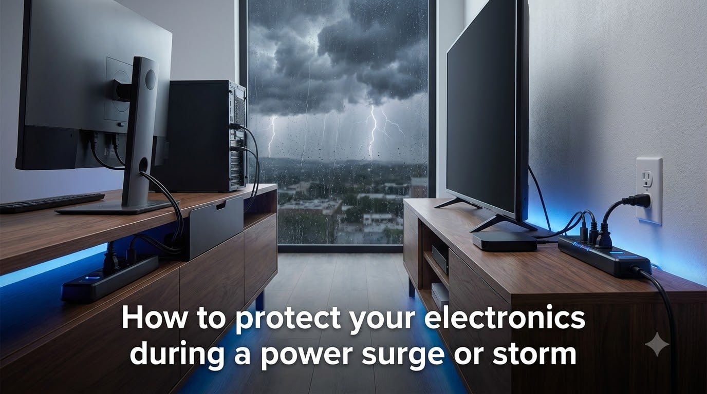 How to protect your electronics during a power surge or storm