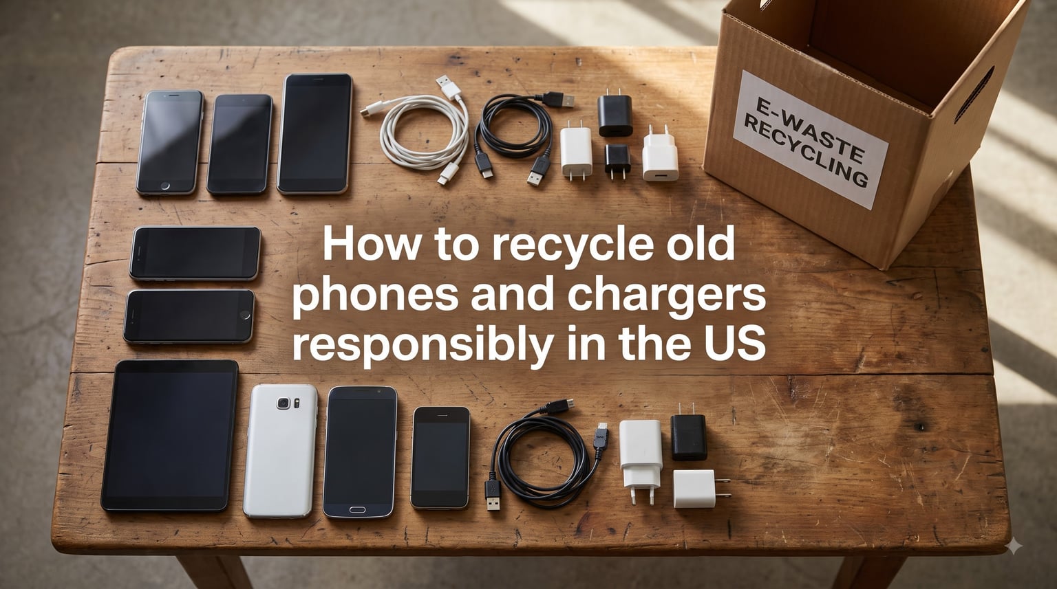 How to recycle old phones and chargers responsibly in the US