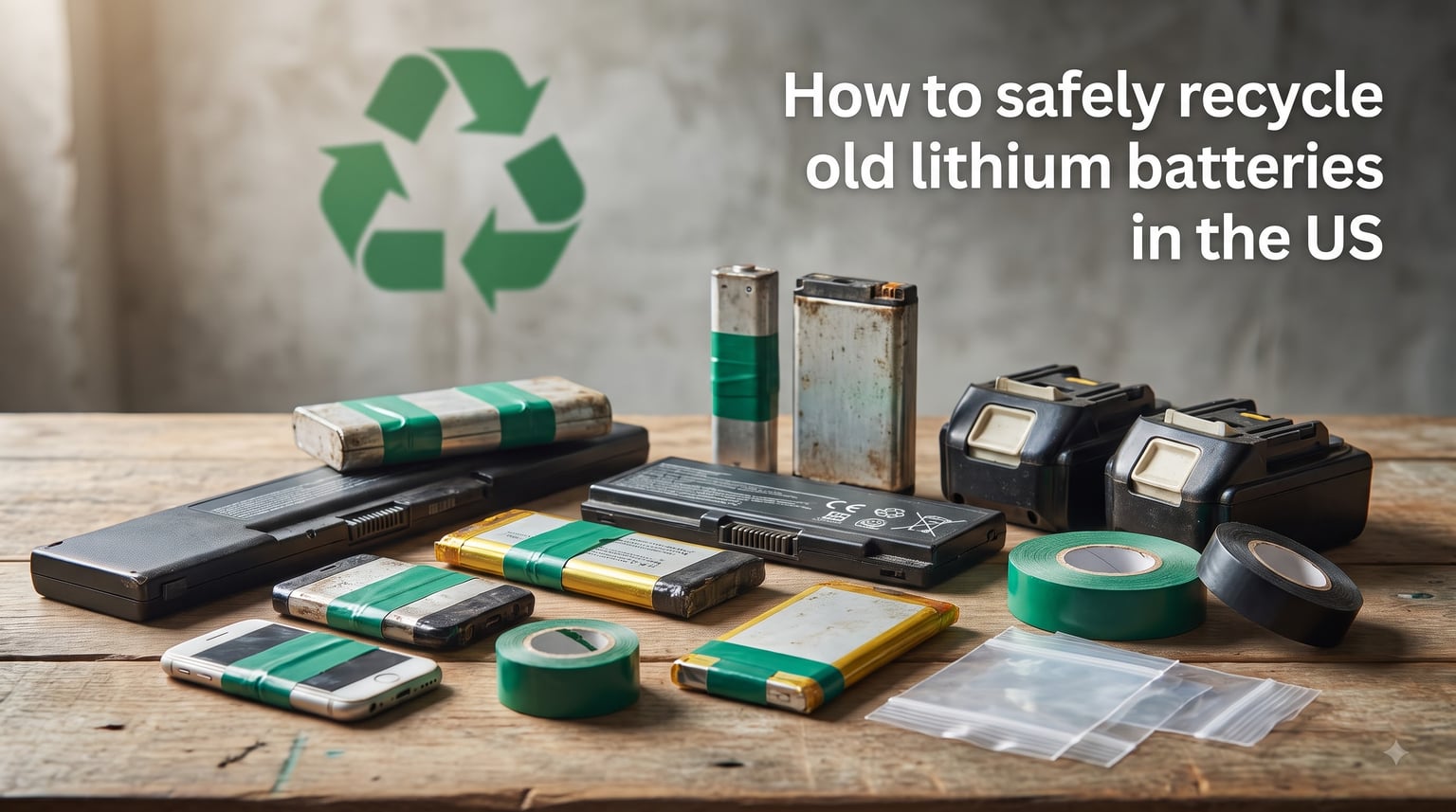 How to safely recycle old lithium batteries in the US