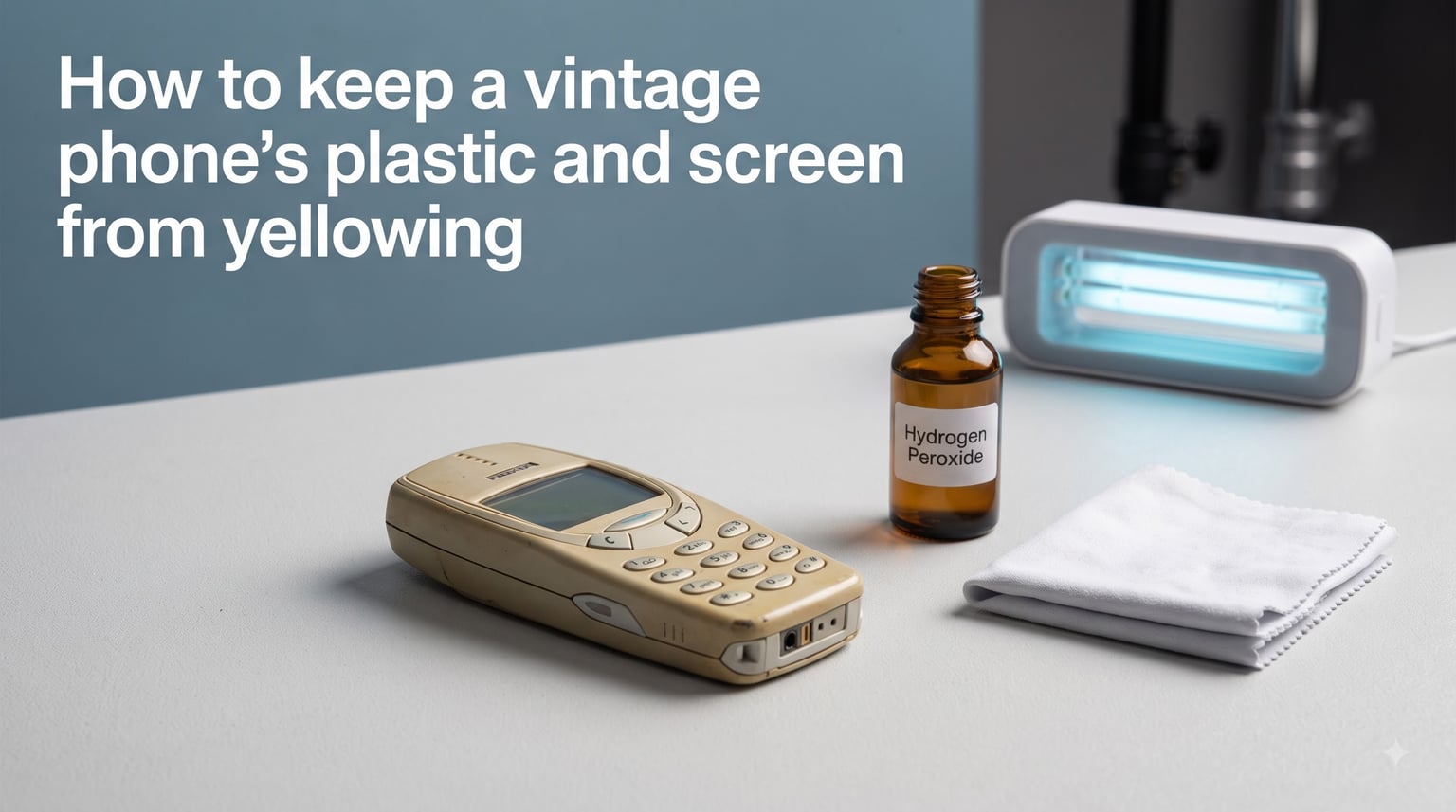 How to keep a vintage phone's plastic and screen from yellowing