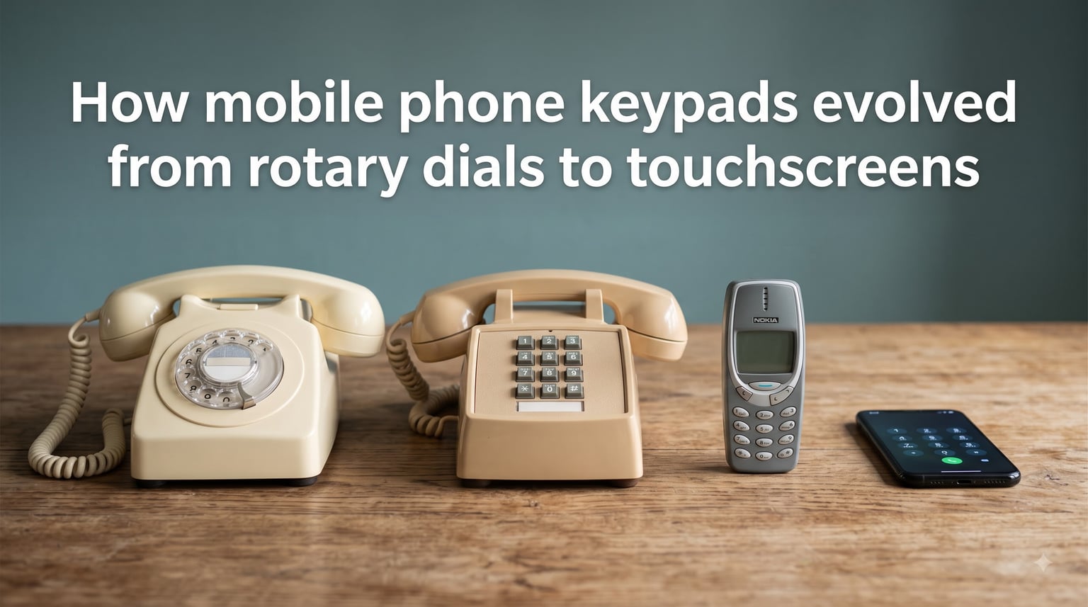 How mobile phone keypads evolved from rotary dials to touchscreens