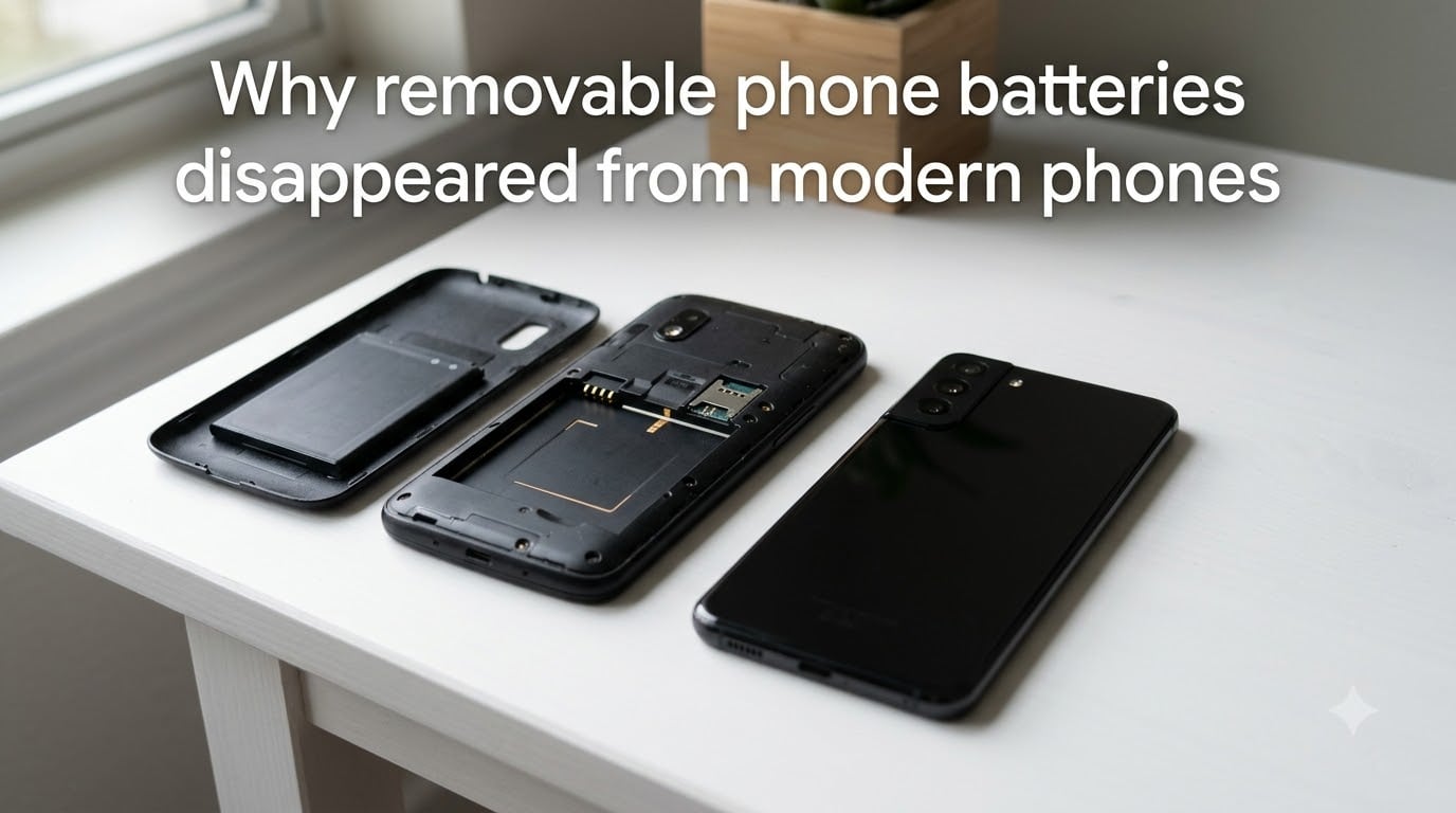 Why removable phone batteries disappeared from modern phones