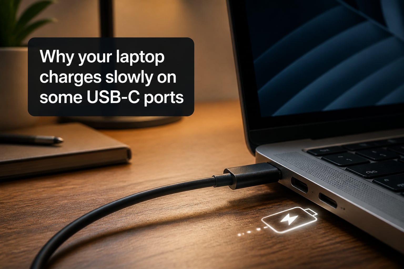 Why your laptop charges slowly on some USB-C ports