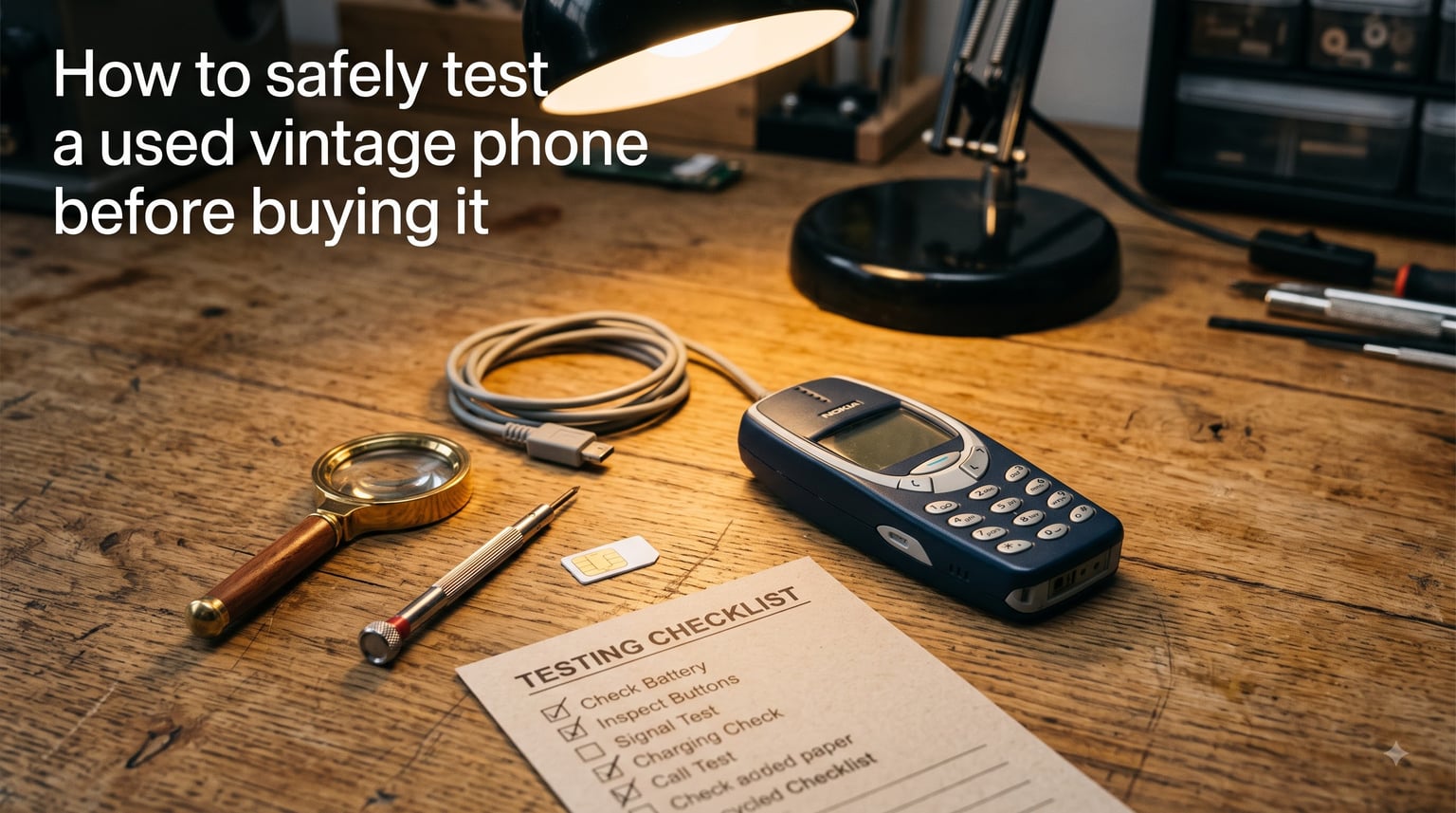 How to safely test a used vintage phone before buying it