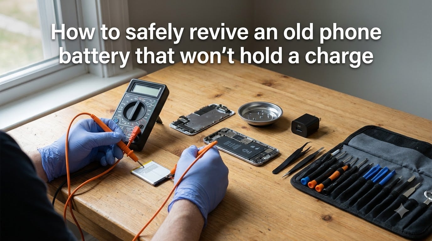 How to safely revive an old phone battery that won't hold a charge