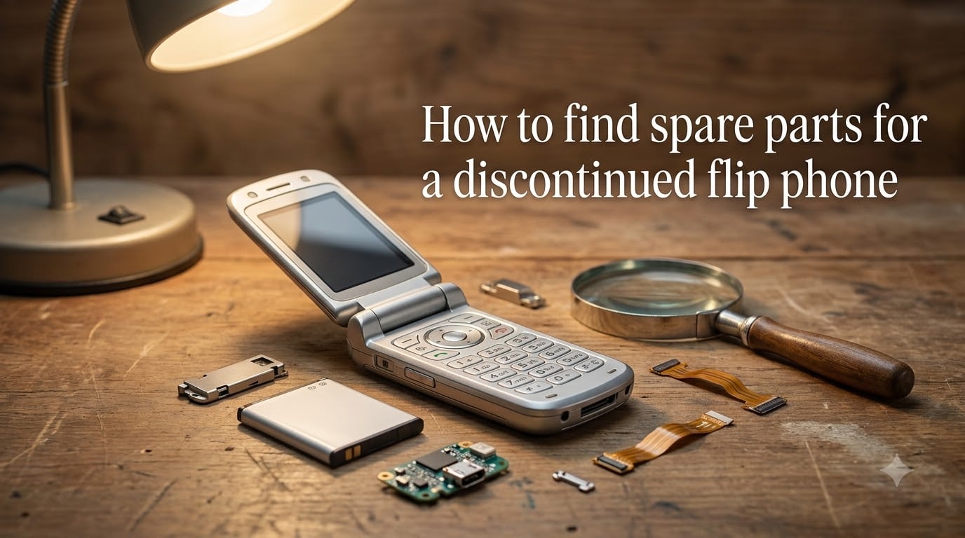How to find spare parts for a discontinued flip phone