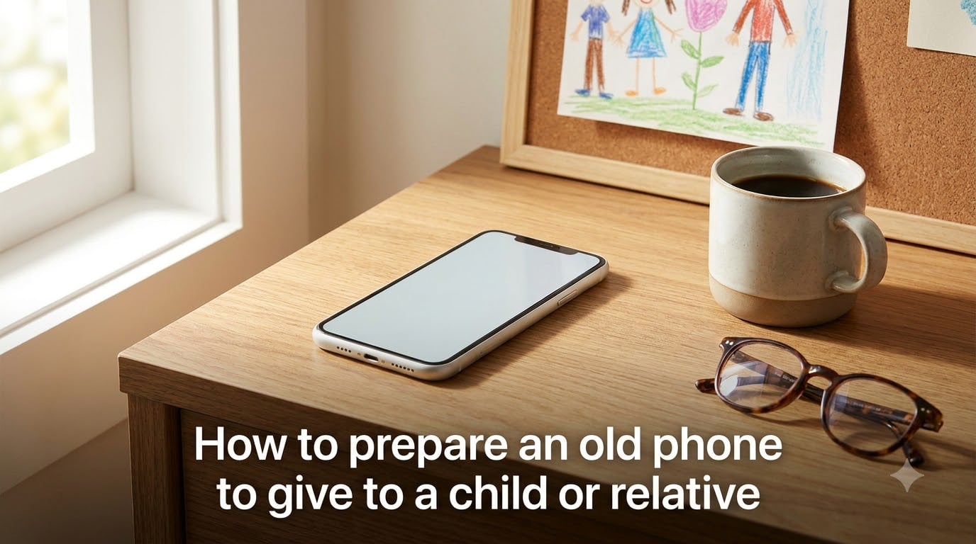 How to prepare an old phone to give to a child or relative