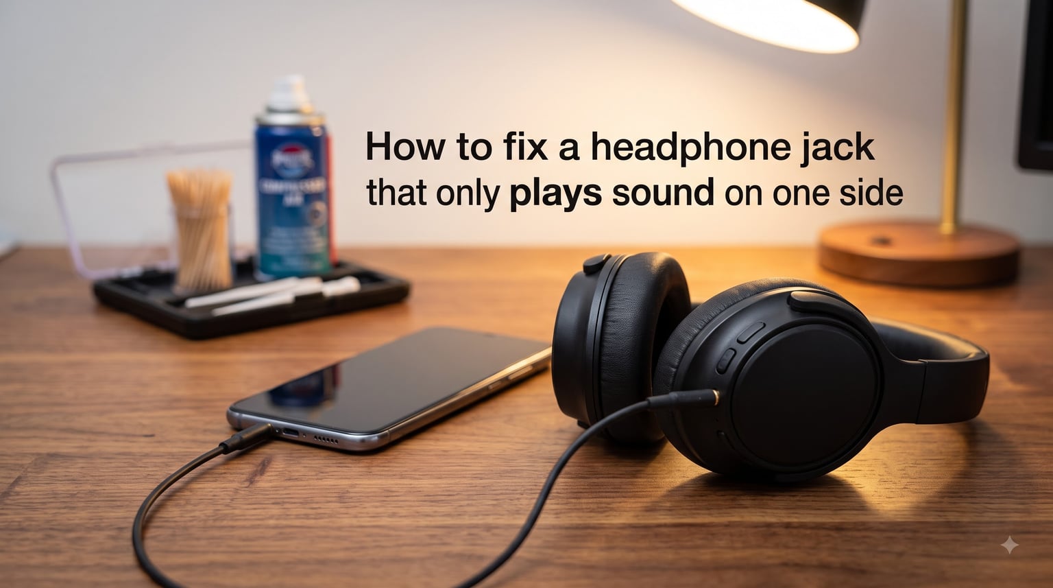 How to fix a headphone jack that only plays sound on one side