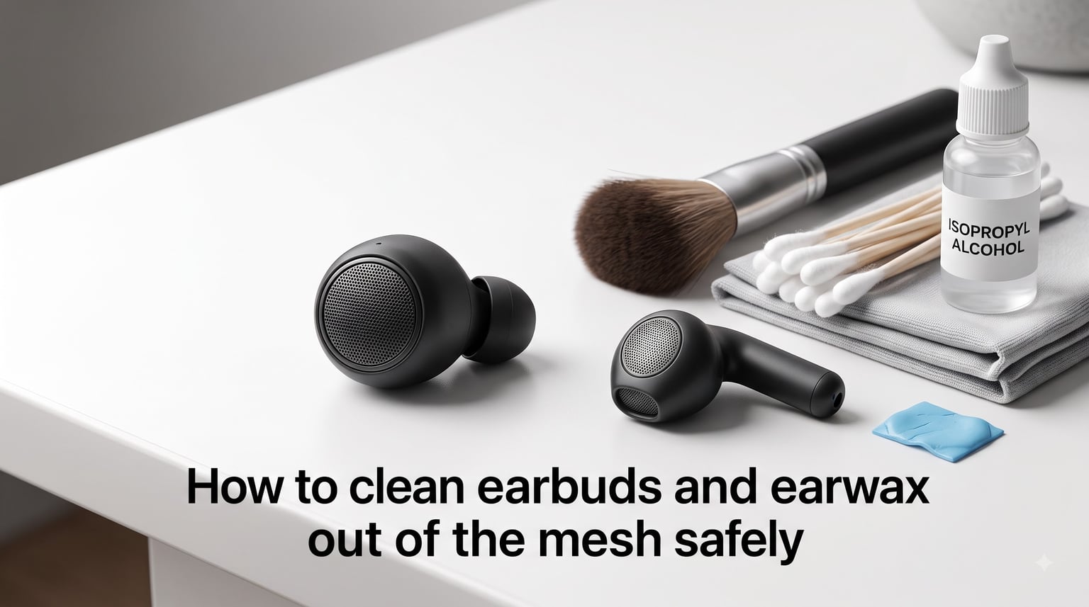 How to clean earbuds and earwax out of the mesh safely